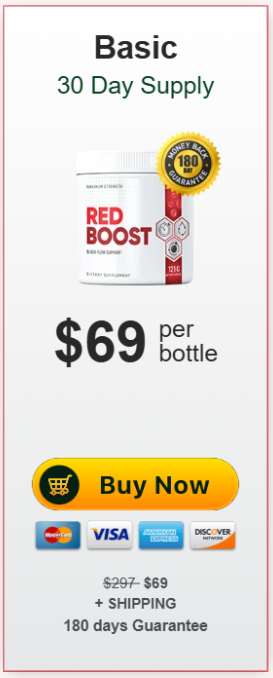 Red Boost Basic package 30 day supply pricing