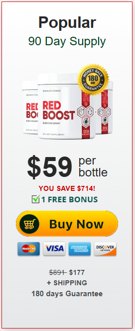 Red Boost Popular package 90 day supply pricing